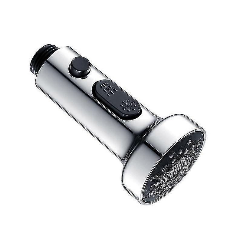 Pull Out Kitchen Tap Hose Faucet Spray Kitchen Nozzle Replacement  Pull Down Kitchen Sink Spray Head Nozzle (1pc, Silver)