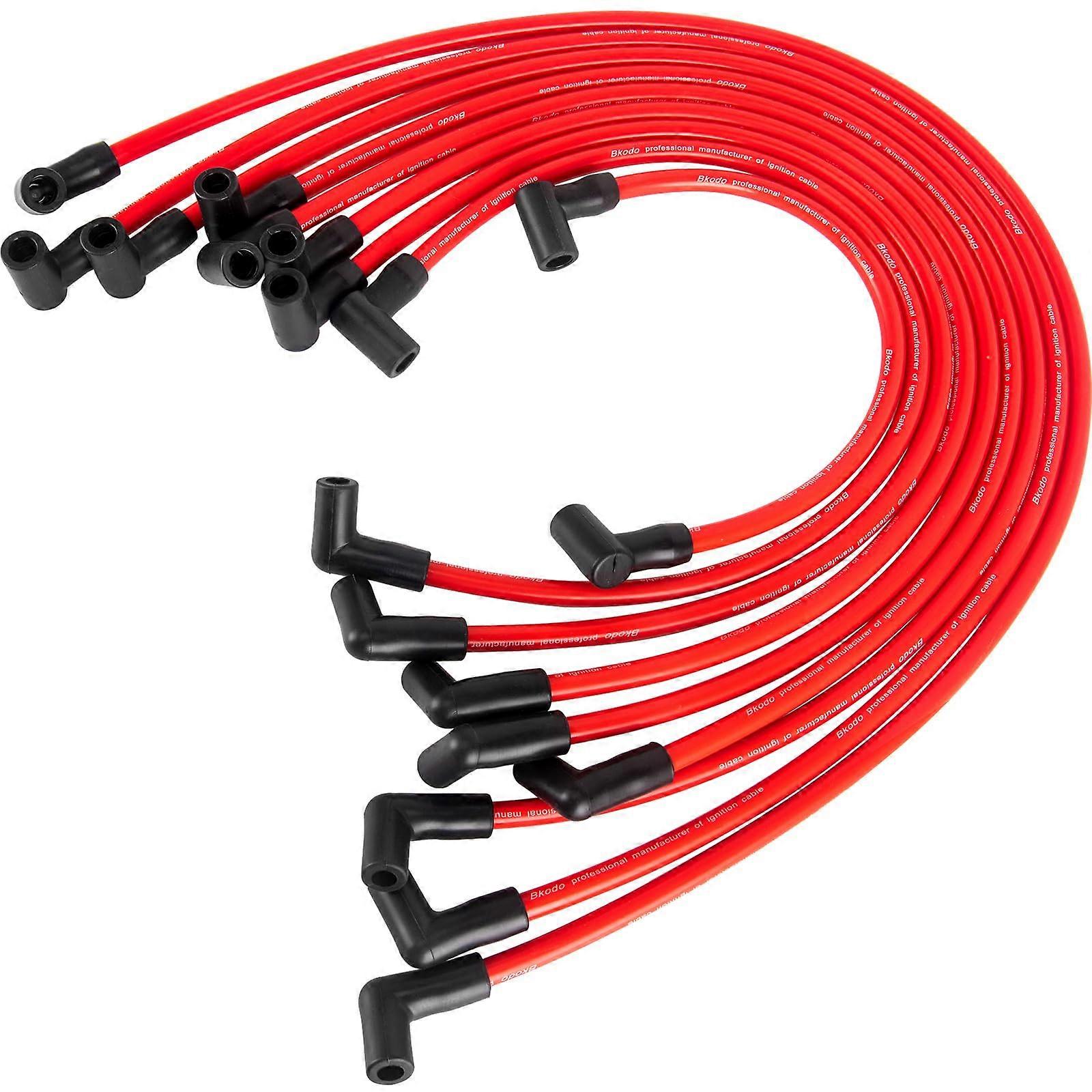 Spark Plug Wires Set 10.5mm High Performance For HEI BBC SBC Chevy 350 454 383 Electronic Ignition