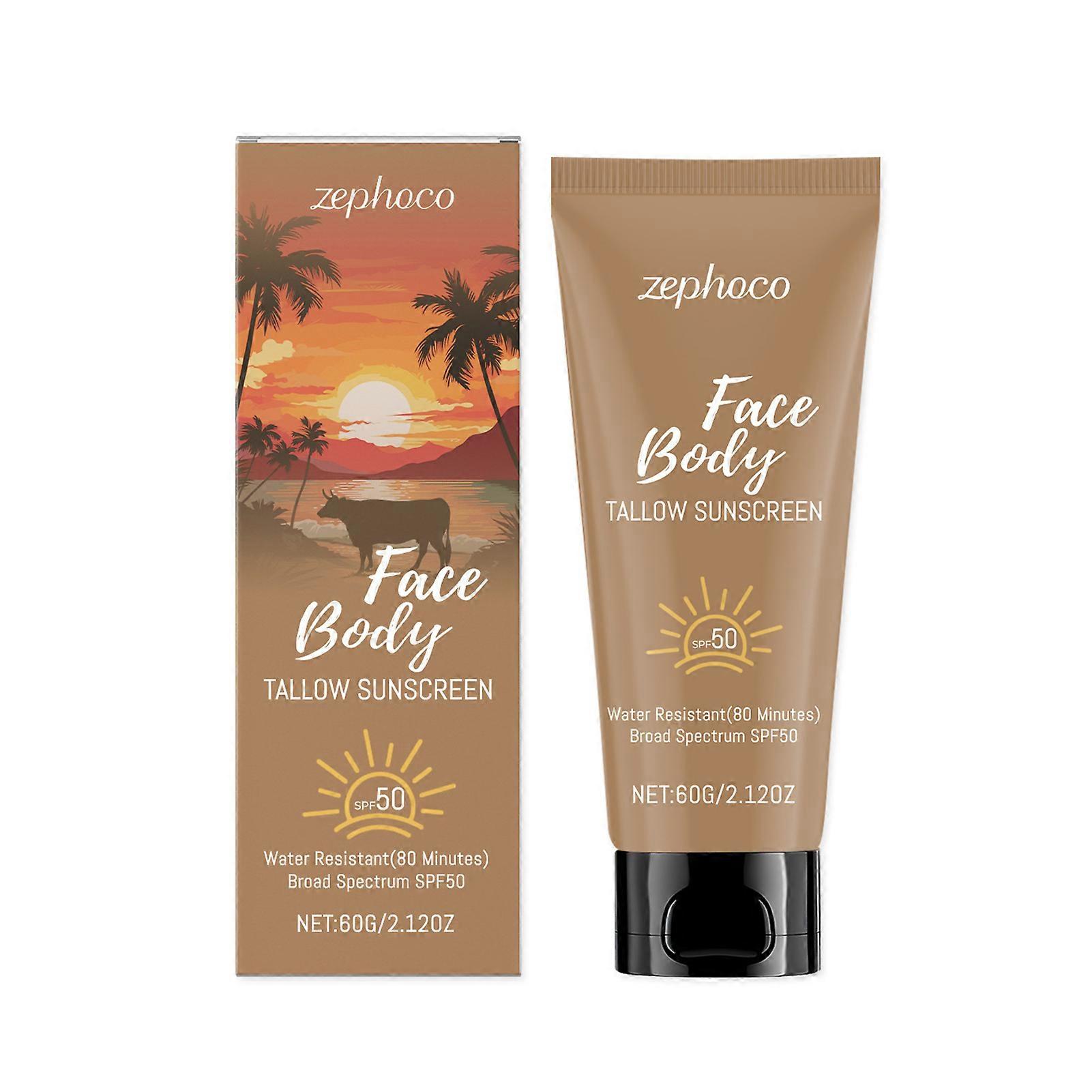 Grass Fed Beef Tallow Sunscreen Unscented Formula Non-Greasy Sunscreen