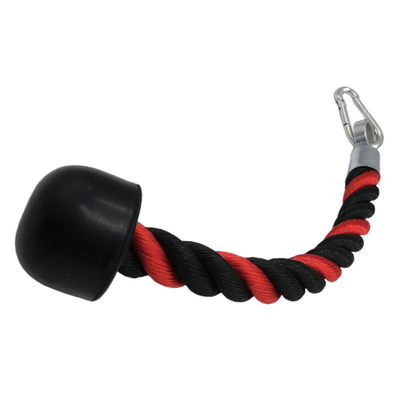 Tricep Single Rope LAT Cable Machine Attachment Rubber End Nylon Rope for Pull 