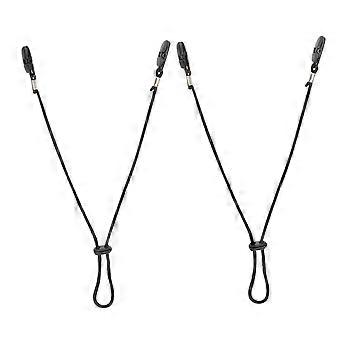 Lot de 2 clips de fixation réglables pour sangles de chapeau, coupe-vent, anti-perte