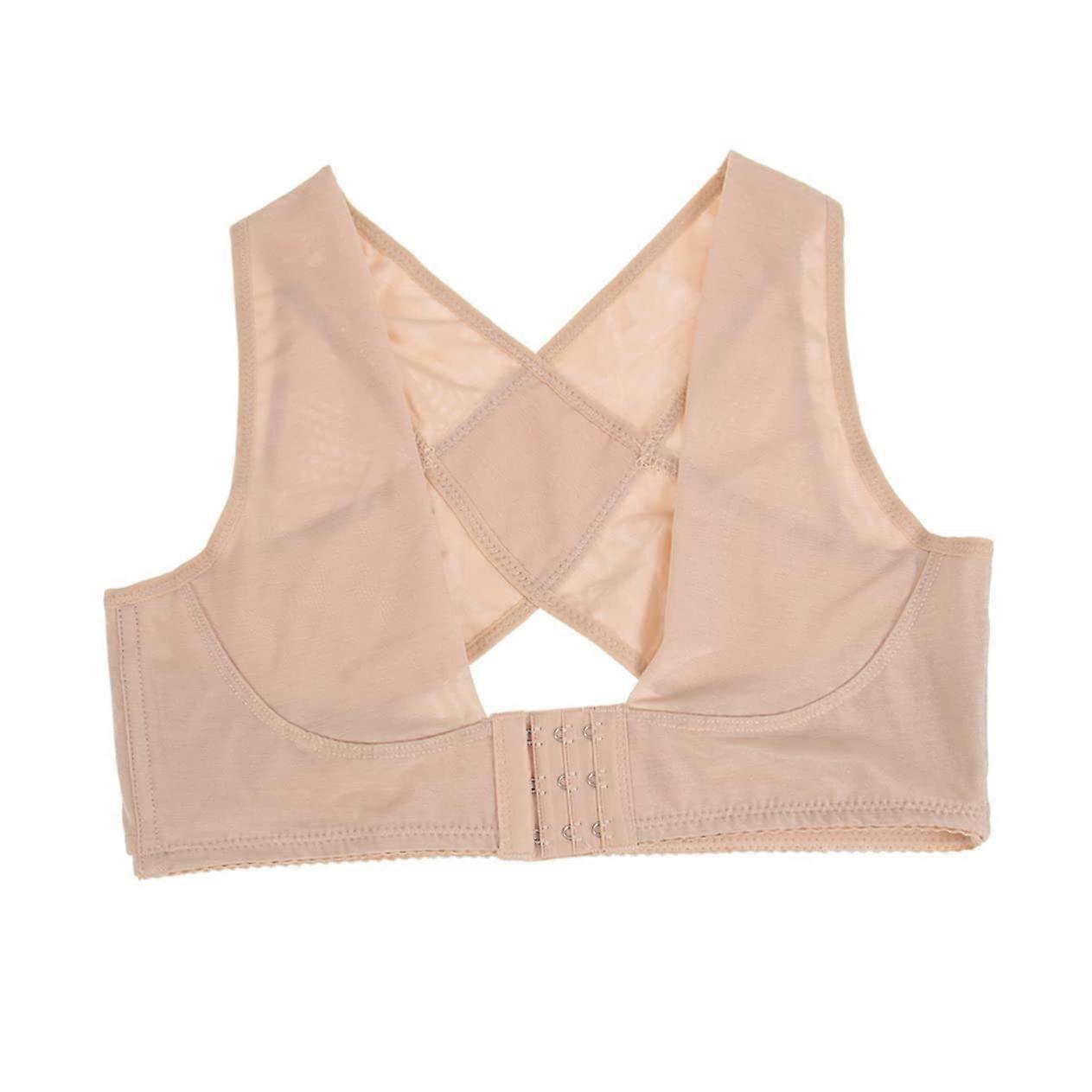 Posture Bra And Belt Braces For Humpback Support - Women's Adjustable Back Chest Straps, Cotton Blend, Size M-XL