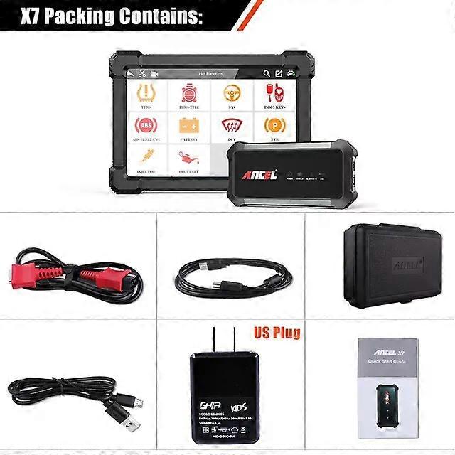 ANCEL X7 OBD2 Araç Teşhis Aracı Tam Sistem Kod Okuyucu IMMO SRS ABS Yağ Sıfırlama Bluetooth Profesyonel OBD 2 Otomotiv Tarayıcı