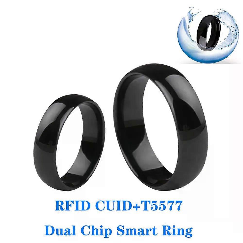 con Smart Chip Dual Frequency Ring T5577+CUID Rewritable Tag ID IC Clone Badge 125Khz 13.56Mhz Token Copy Duplicator Write