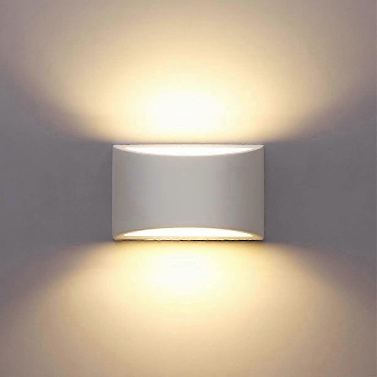 7W White Indoor LED Plaster Wall Light