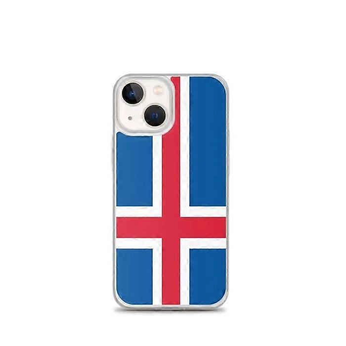 iPhone Case - Iceland Flag - iPhone 13 Mini - Flexible - Multicolored - Transparent Silicone