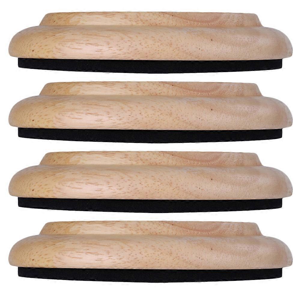 Practical Piano Non-slip of Durable Synthetic Material Light Brown for Piano Use 4pcs