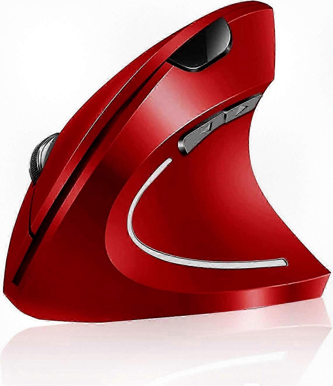 Rechargeable Ergonomic Wireless Mouse for Home Automation Accessory, 2.4Hz Vertical Optical Mouse with USB Receiver, 6 Buttons Included