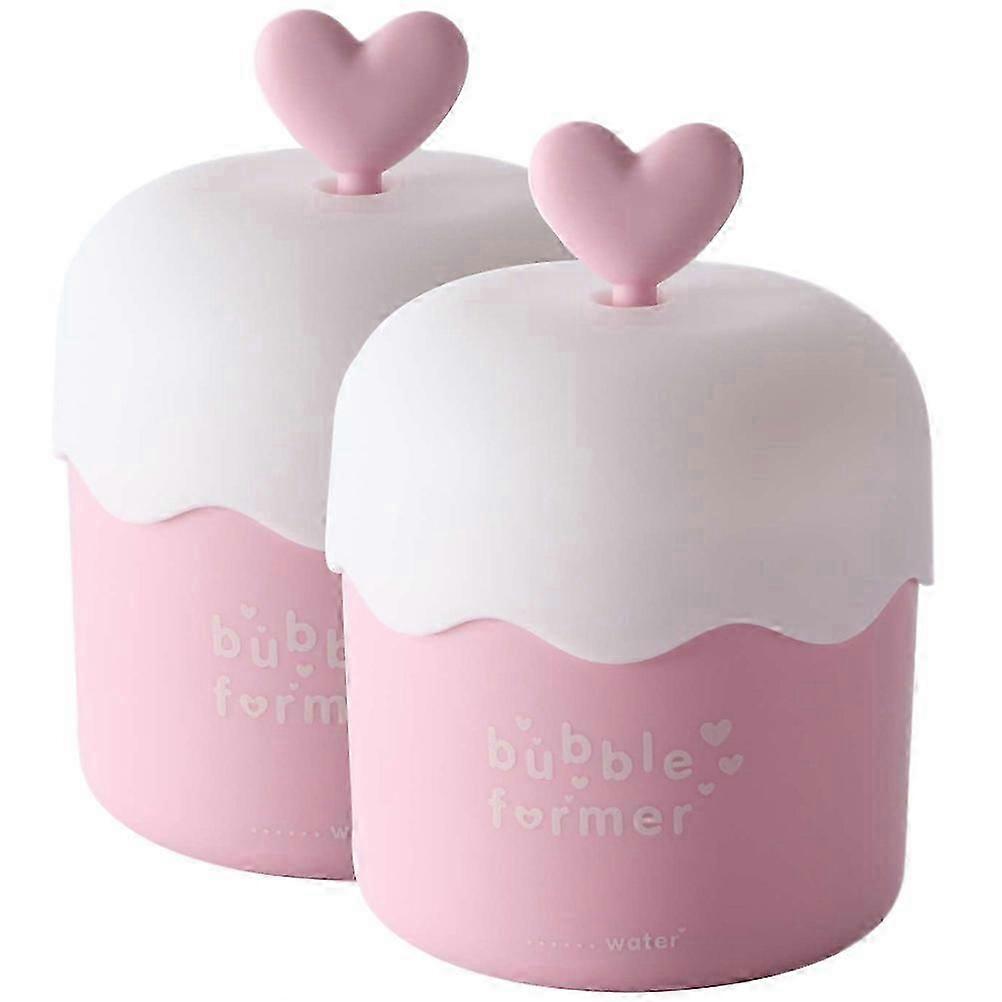 2 stk Vask Face Bubble Maker Ansiktsrens Skumkopp Bærbar Bubble Maker
