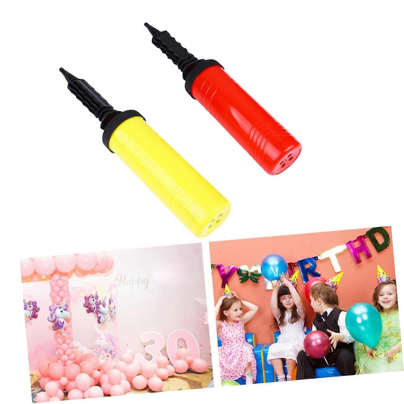 Inflation Device Pack of 2 Portable Mini Air Pump for Balloons Handheld Plastic Balloon Inflator with Fan Function