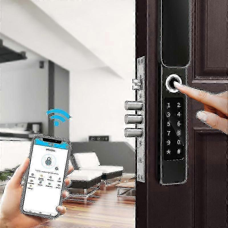 Outdoor Waterdichte Beveiliging Elektronische Smart Door Lock Ip68 (zwart)