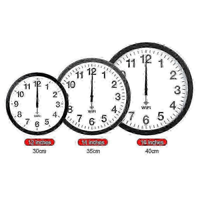 2025 Automatic Time Synchronization Wifi Wall Clock 12 Inch
