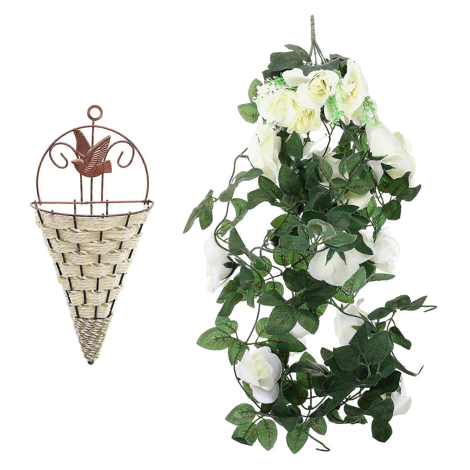 Stylish Artificial Flower Vines with Construction for Decoration