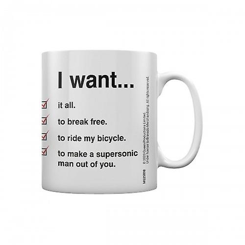 Queen I Want Checklist Becher