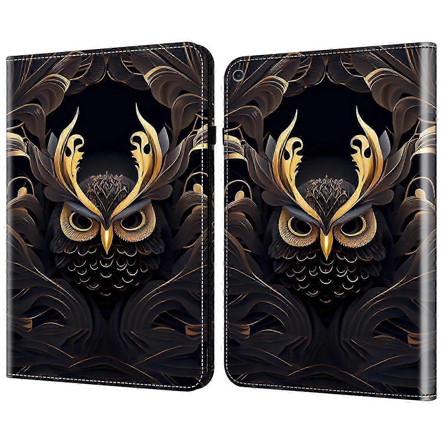 Patterned Leather Tablet Cover Case with Card Slots for Certain Brand 10.2 Tablets (2019)/(2020)/(2021)