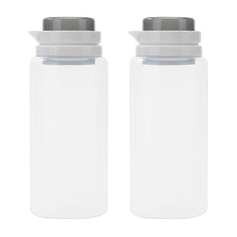 Cereal Containers With Lids Food Preservation Pantry Organization 1.5L Round 2Pcs