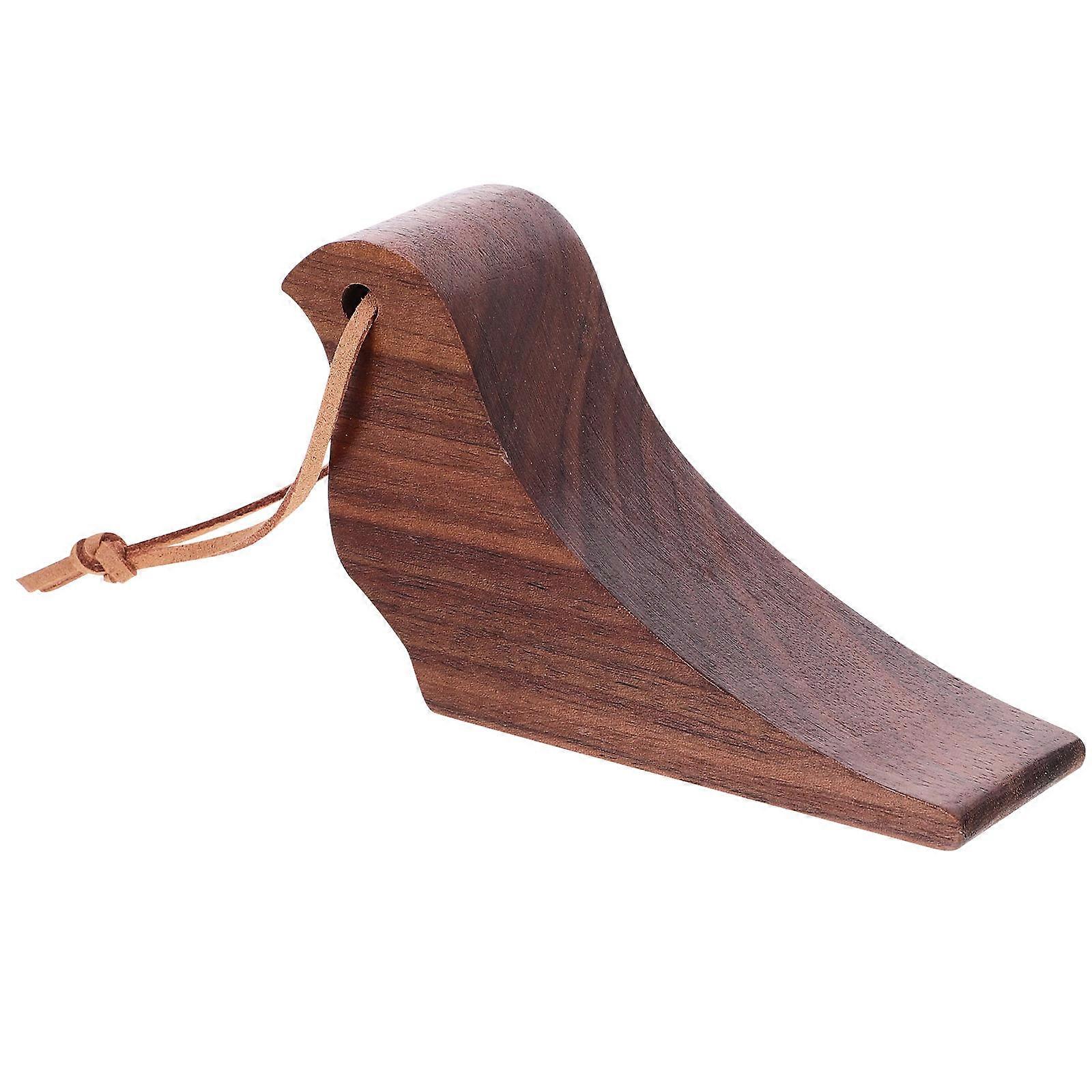 Decorative Door Stops Wooden Bird Design Home Use Prevent Collision 1Set