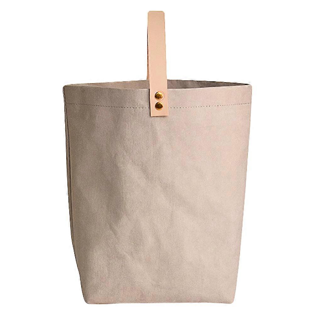 Washable Kraft Paper Bag Heavy Duty Bag present Bag Rectangular Reusable Storage Packaging 1Pack
