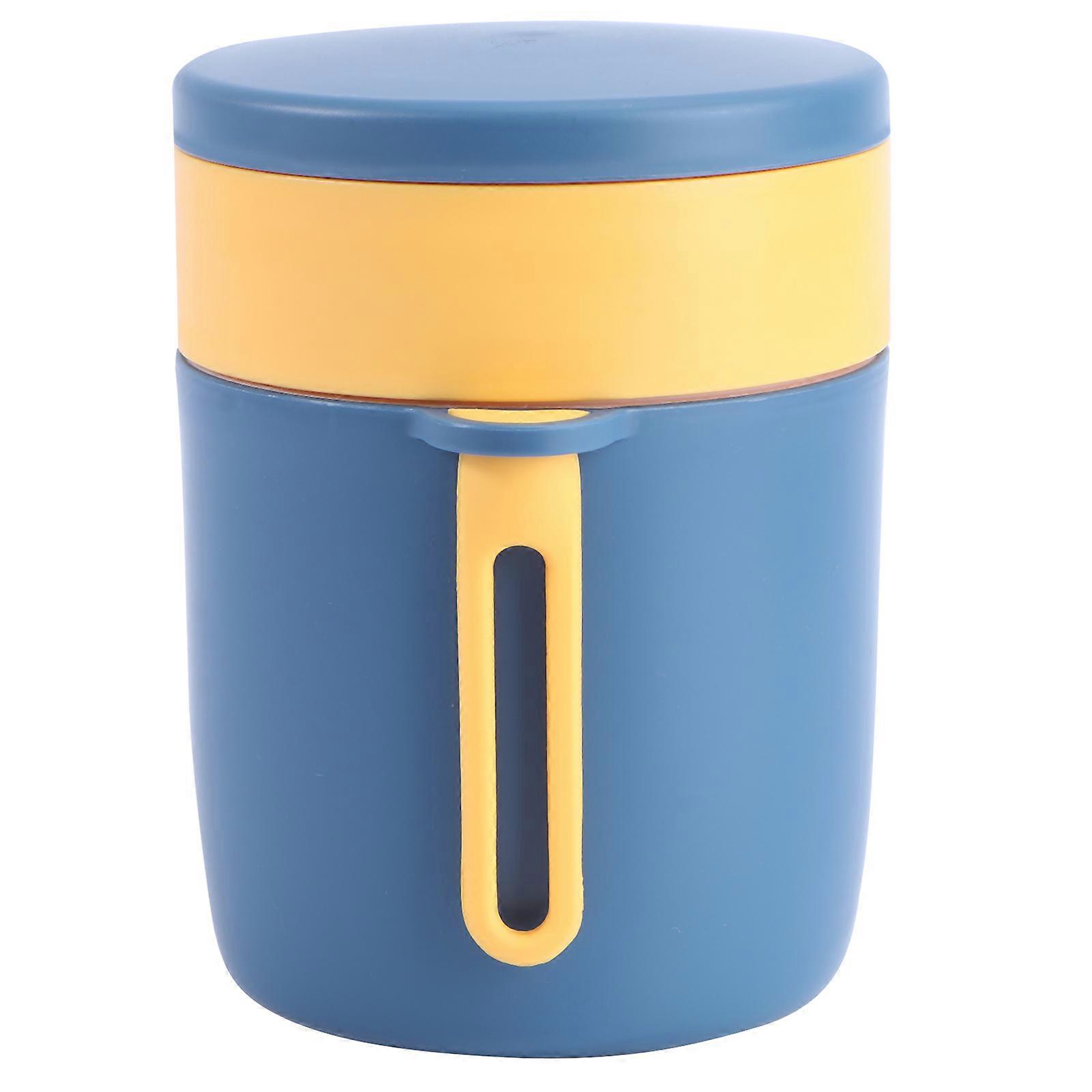 Thermal Insulation Breakfast Cup Soup Mug With Lid Student Handheld Waterproof 12 3X9 2CM 450ml 1Pc