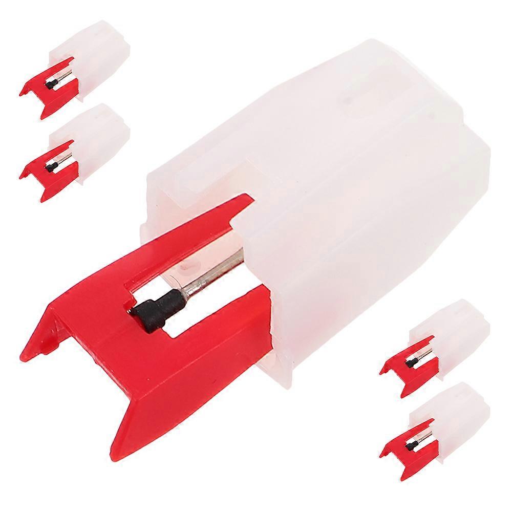 5pcs Vinyl Player Replacement Needles Stylus for Phonographs Wide Compatibility Effortless Installation Retro Design
