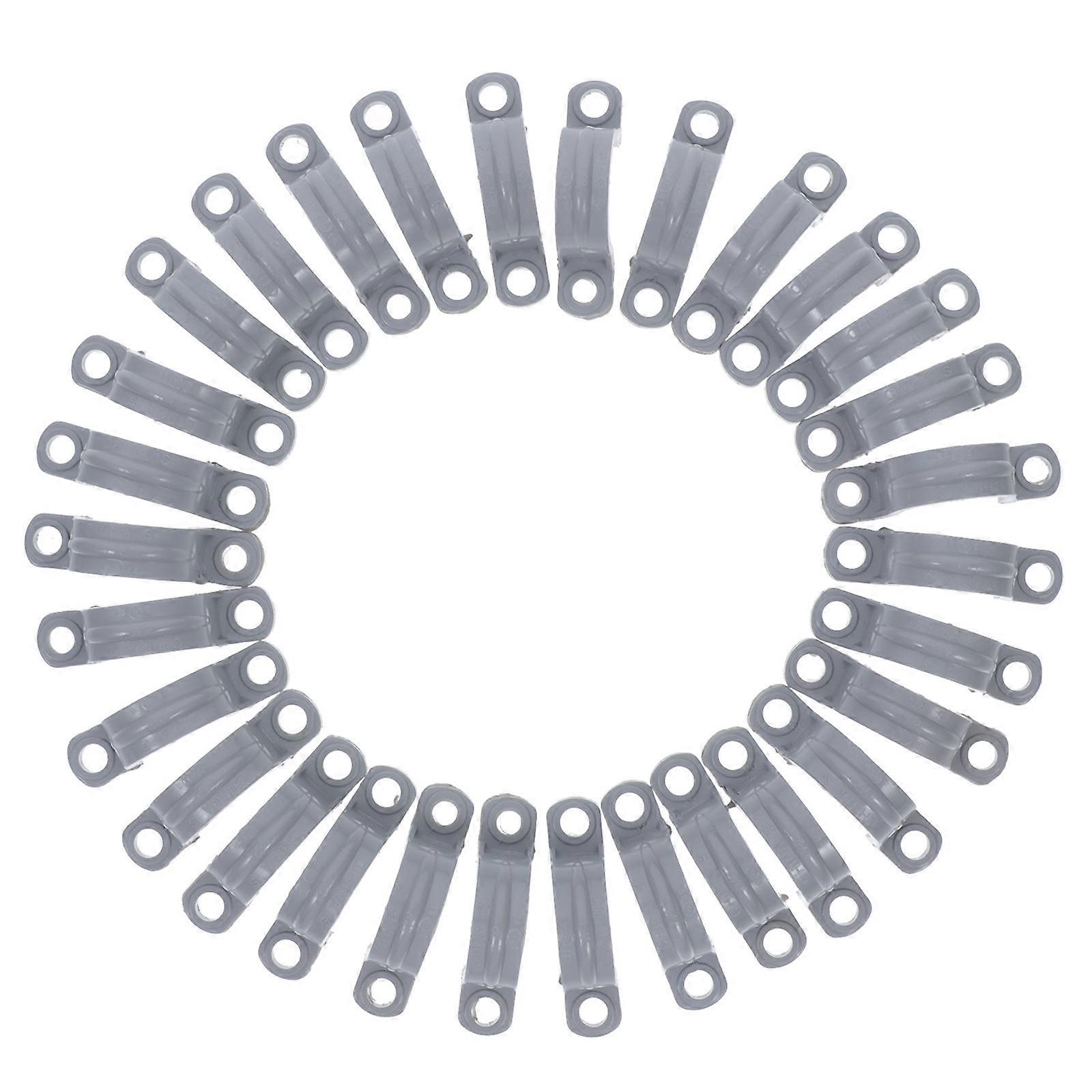 Wall Mount Pipe Support U-Brackets For Mounting Electrical Installation Cable Support Pvc 2.16X0.90X0.51IN 30Pcs