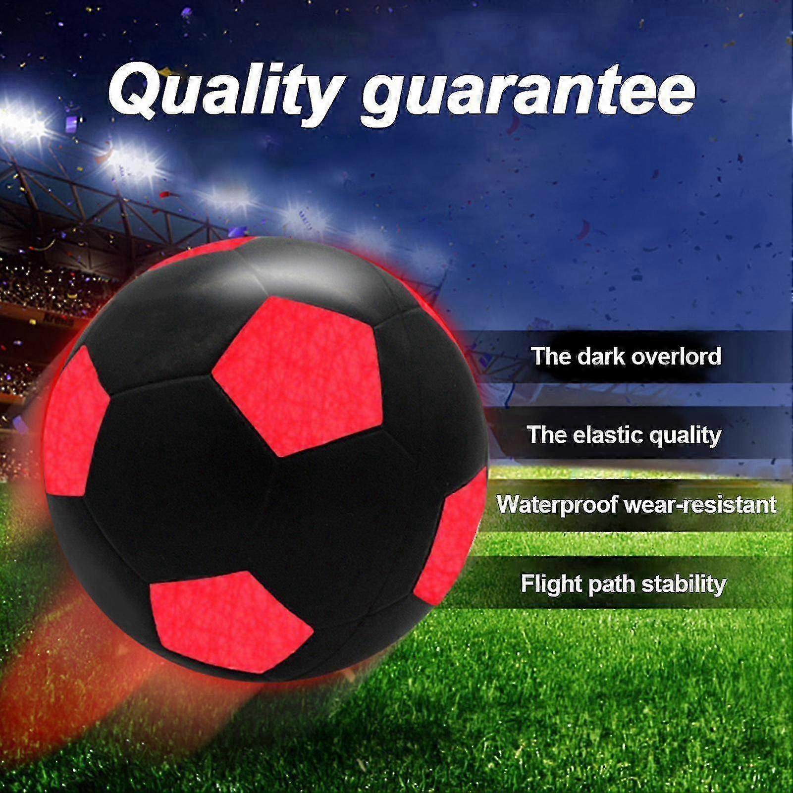 متوهجة كرة القدم - أدى إضاءة كرة القدم | ليلي التدريب لكرة القدم ، سوبر برايت توهج الكرة المطاط كرة القدم