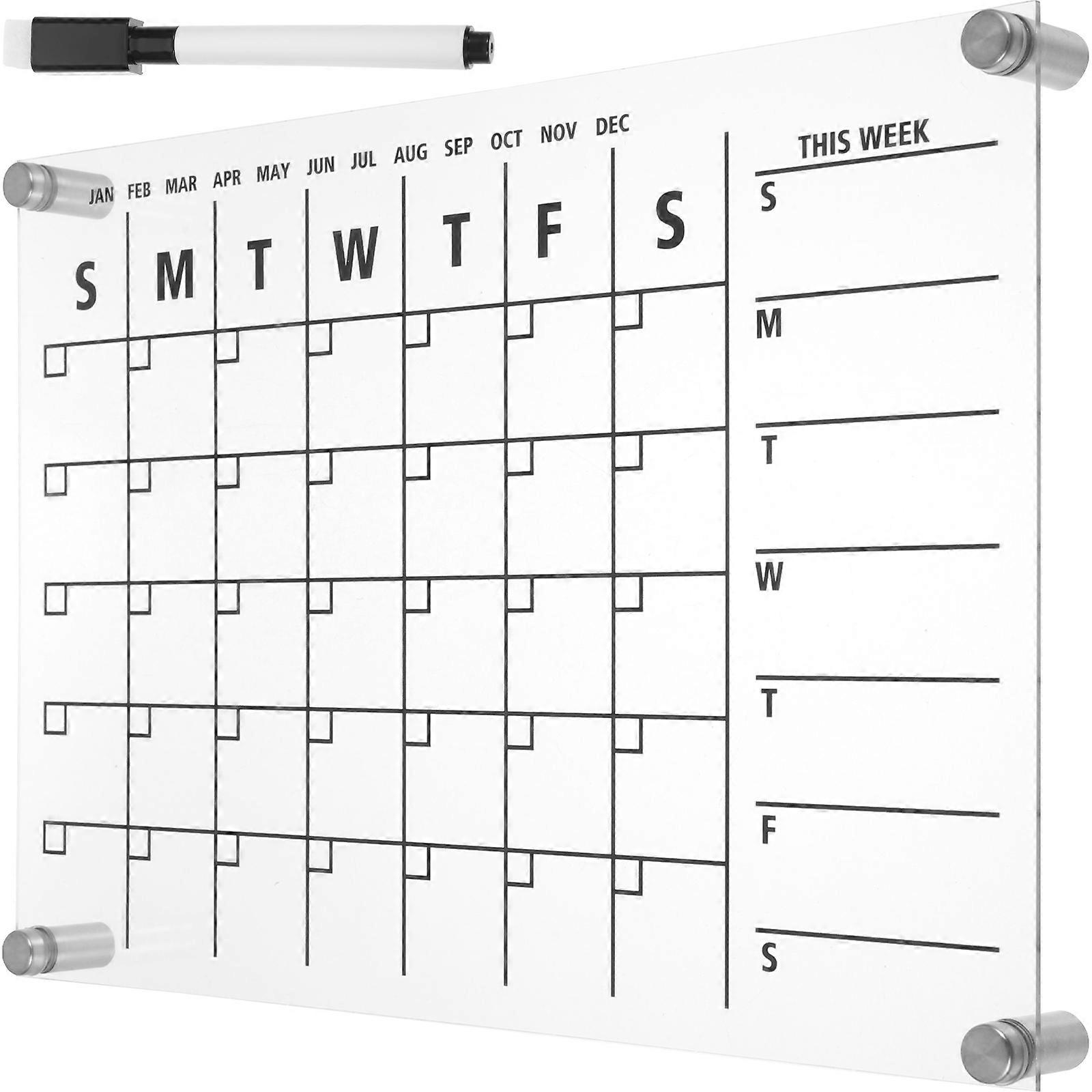 Message Boards Erasable Acrylic Board For Home Kitchen Office Use 29.7X21CM Writing Sign Making 1 Set