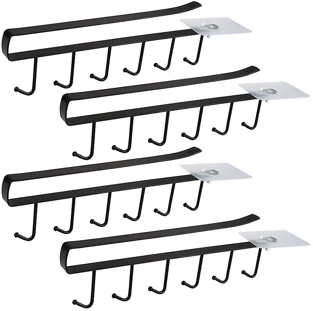 4 Pack Cabinet Insert Cup Holder Cup Holder For 6 Cups Storage Hooks For Cups