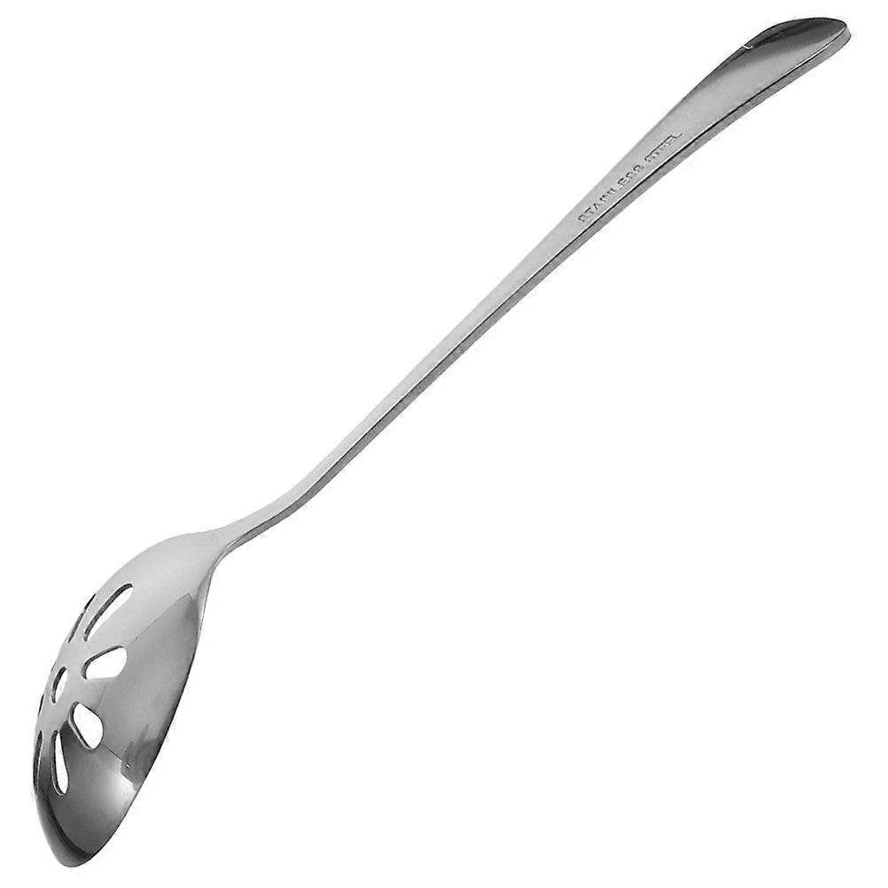 Stainless Steel Slotted Serving Spoon – Compact Kitchen Utensil for Salads, Appetizers & Desserts – Portable & Easy to Use for Home, Parties &
