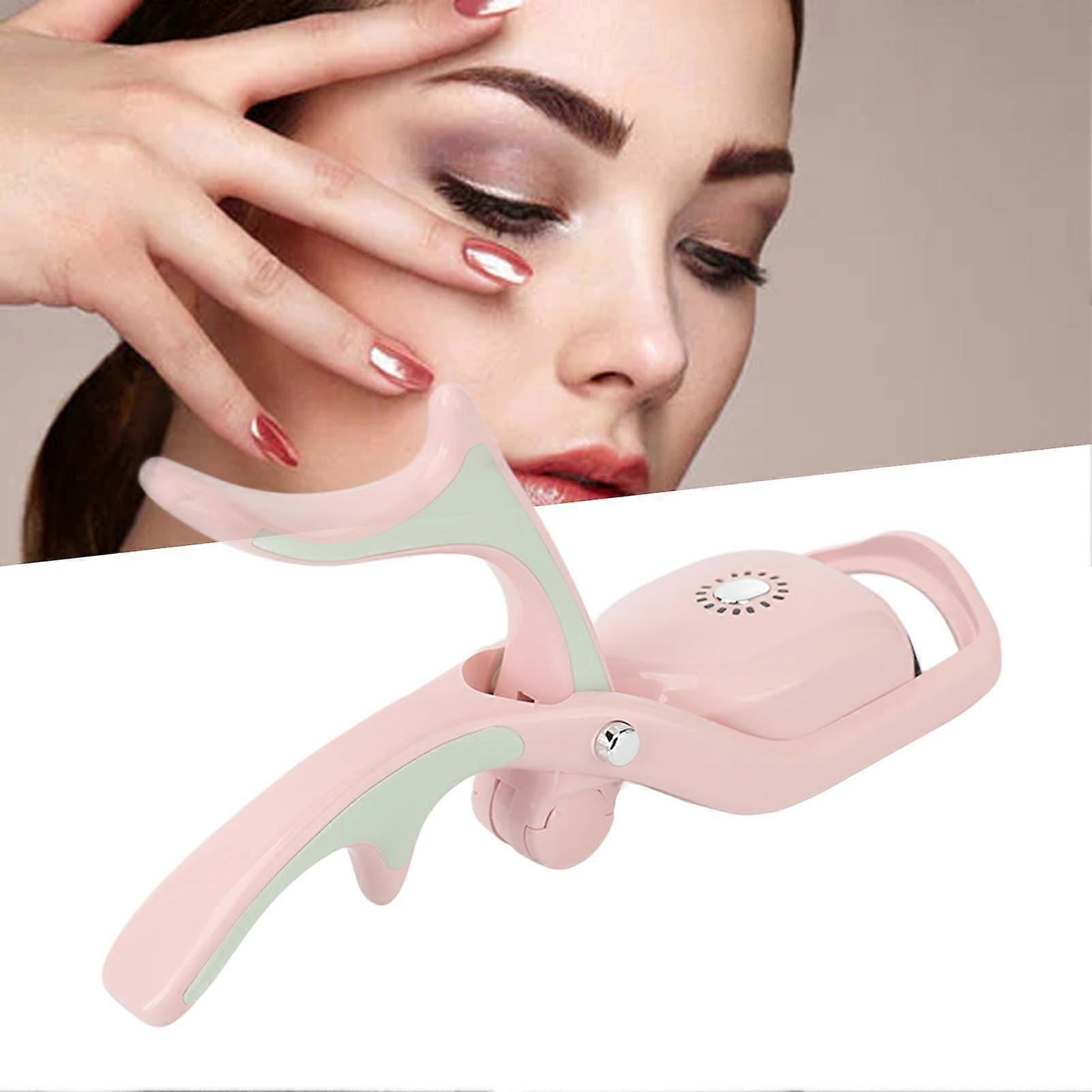 Heated Eyelash Curlers Smart Electric 3 Temperature Settings Portable Rechargeable Long Lasting Eye Lashes Curling Tool Pink