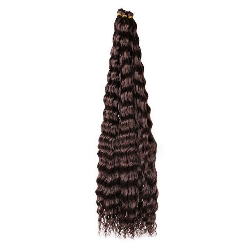 Extensão de cabelo sintético com cachos profundos e torcidos de 30 polegadas (76 cm)