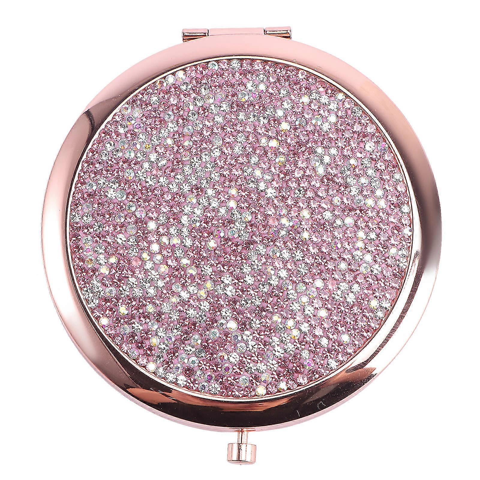 Folding Round Mini Makeup Mirror Portable For Travel 1Pc