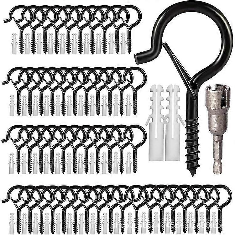40 outdoor string light hooks, sheep eye screw light hooks