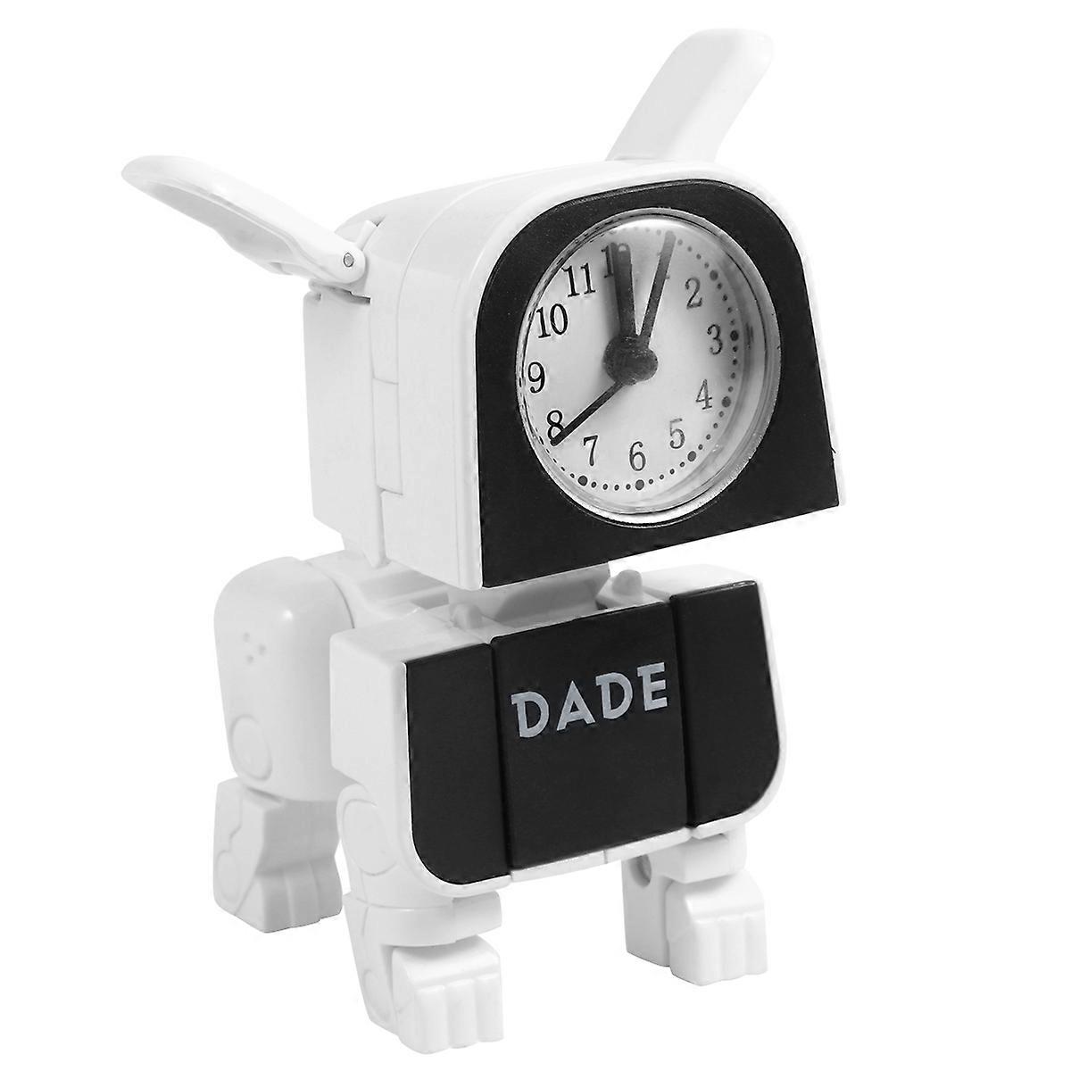 Robot Shaped Alarm Clock, Multi Functional Cartoon Clock with Unique Dog Design, Stylish Tabletop Decor for Home and Office