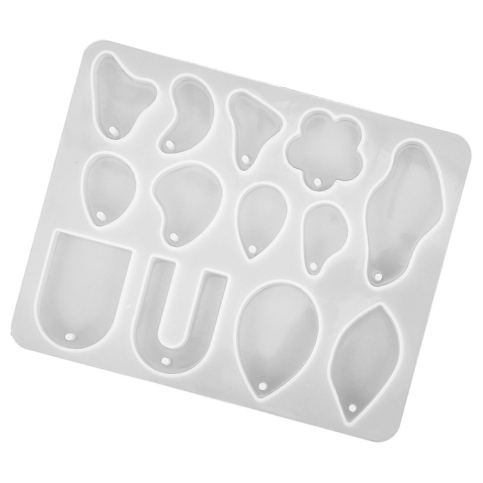 Heart Shaped Silicone Mold for Earring Pendants, Jewelry Charms, and Handmade Accessories Crafting – Non Stick Epoxy Resin Mold for DIY Projects
