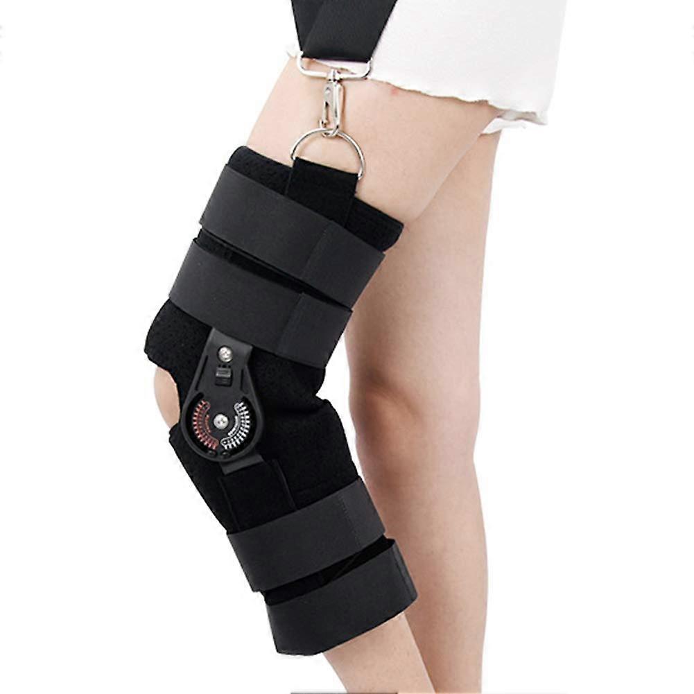Orthopedic Articulated Knee Orthosis With Telescopic Posts Band Support For Knee Surgery 0-120 Degrees Flexion Medium