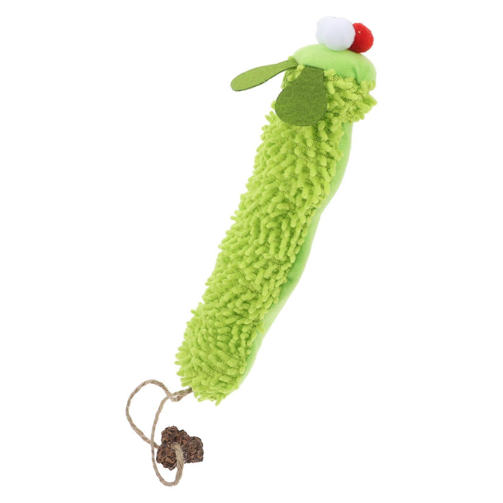 Plush Cat Toy with Crinkle Sound, Lightweight, Cute Caterpillar Design