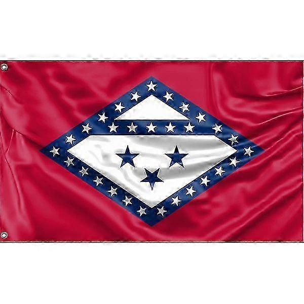 Drapeau de l’Arkansas redessiné, design unique, 3x5 pi / 90x150 cm, 4x6 pi / 120x180 cm