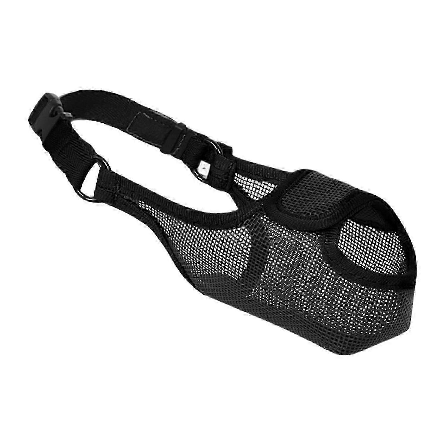 Breathable Mesh Muzzle for Dogs of All Sizes with Front Opening Design