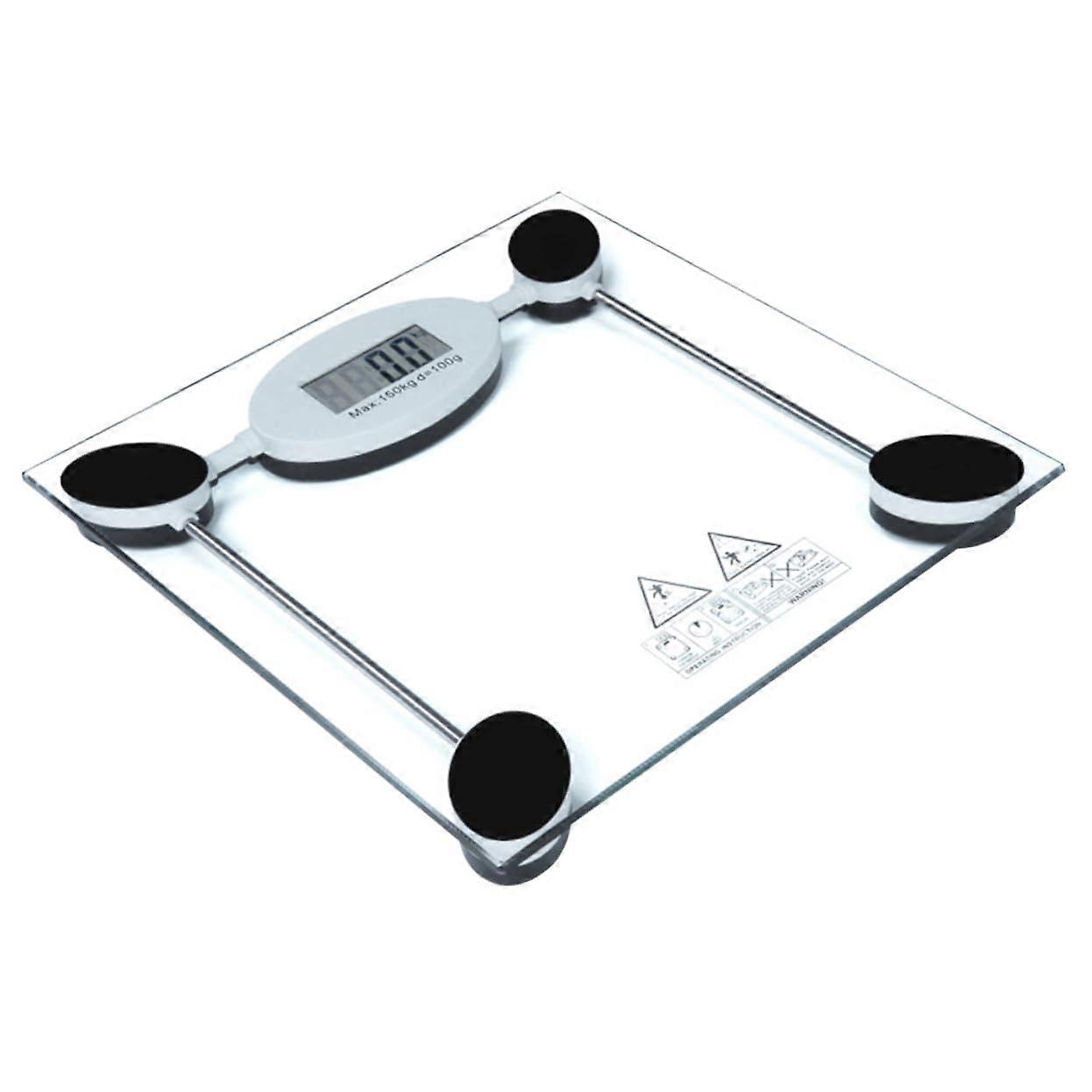 Digital Body Scale with Tempered Glass, Precision Weight Measurement, Portable Design for Fitness, and Easy Reading