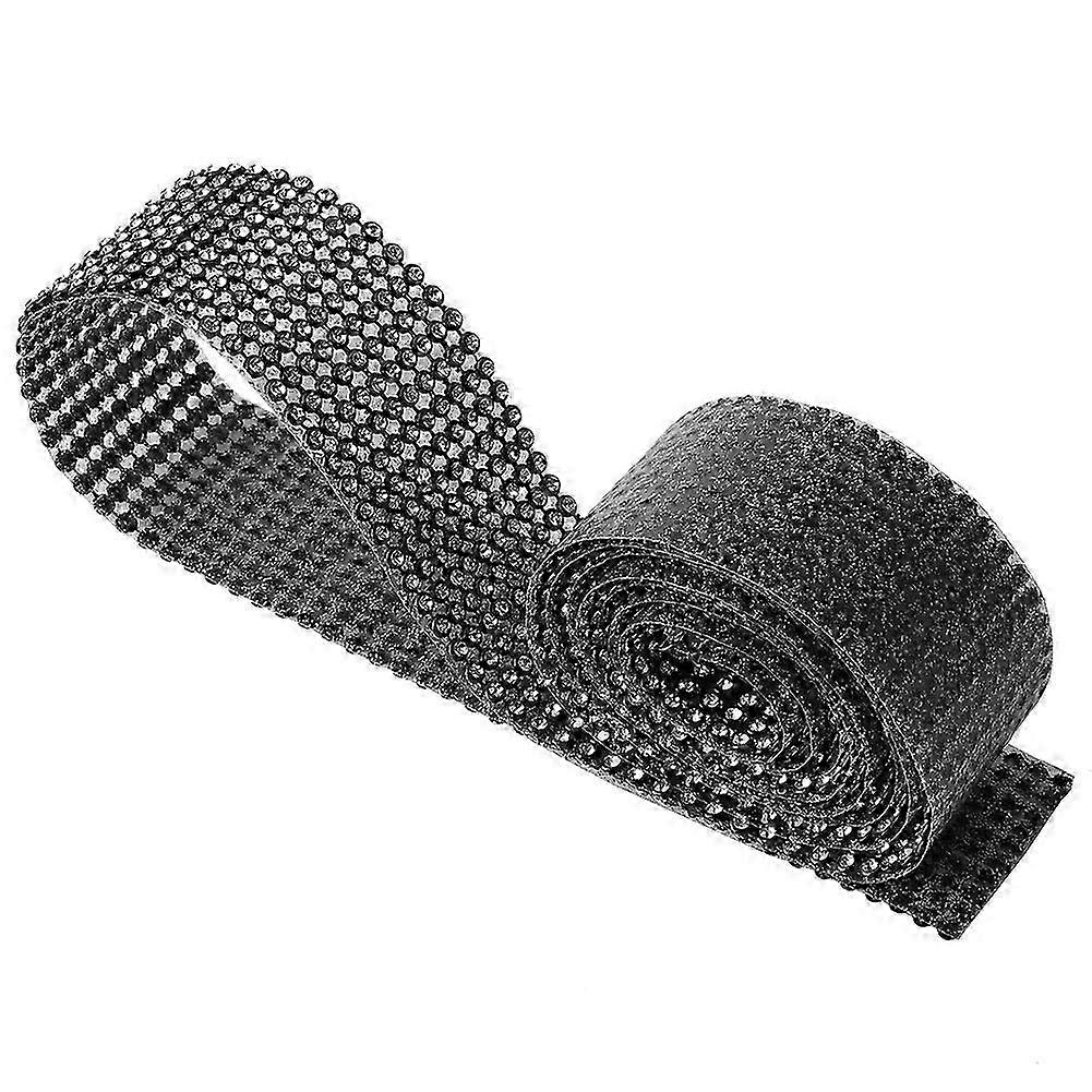3mm DIY 10 Rows Imitation Diamond Mesh Wrap Roll Crystal Rhinestones Ribbon Decor