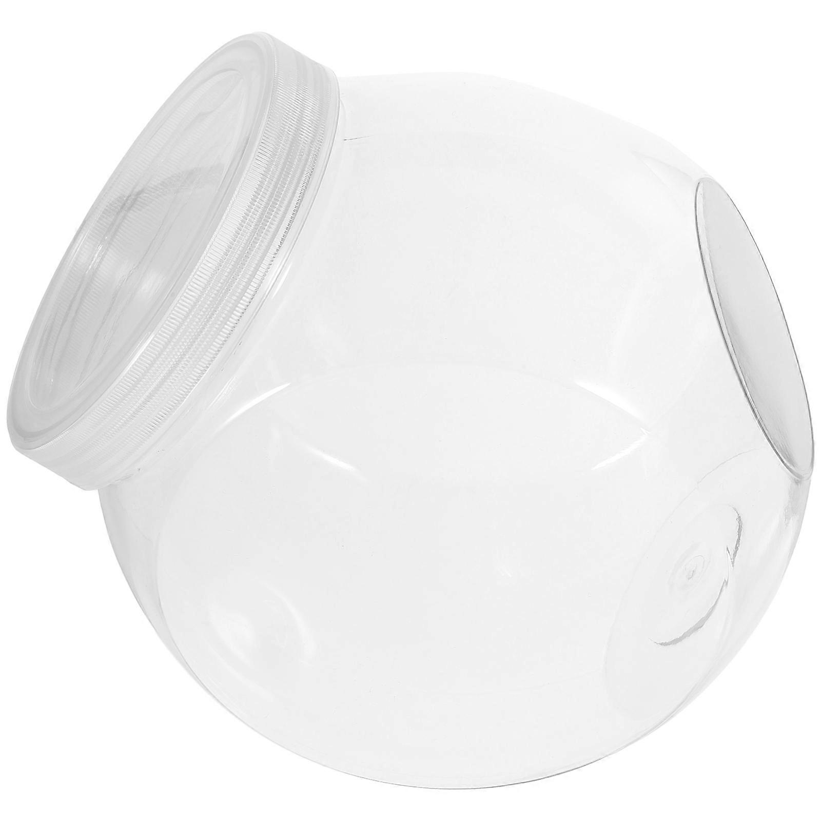 Here's a polished and professional product description based on your input:

 

**3pcs Clear Candy Jars with White Transparent Lids – Large Capacity