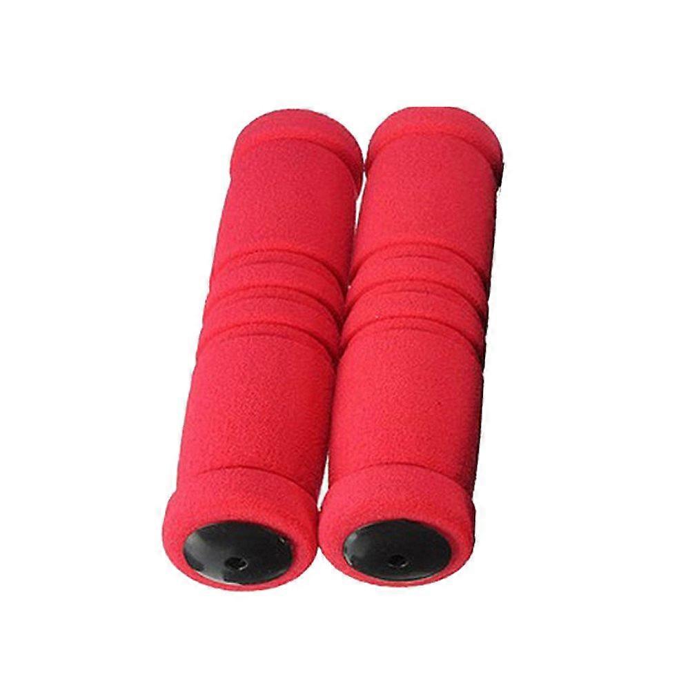 Bicycle Grips, MTB Bicycle Grips, Sporty Handlebar Grips Made of NonSlip, Ergonomic Structure Bicycle Grips, MXB Cycling Handlebar Grips (Red)