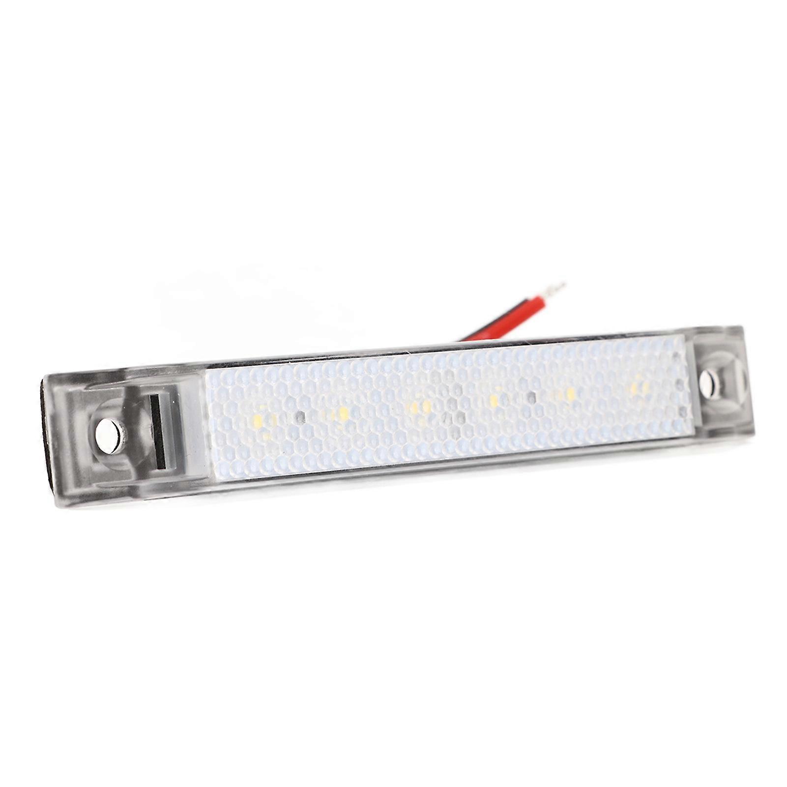 4Pcs 6LED Side Marker Indicator Light 12V Navigation Light Strip for Yacht Kayak Boat Trailer Camper Bus RV
