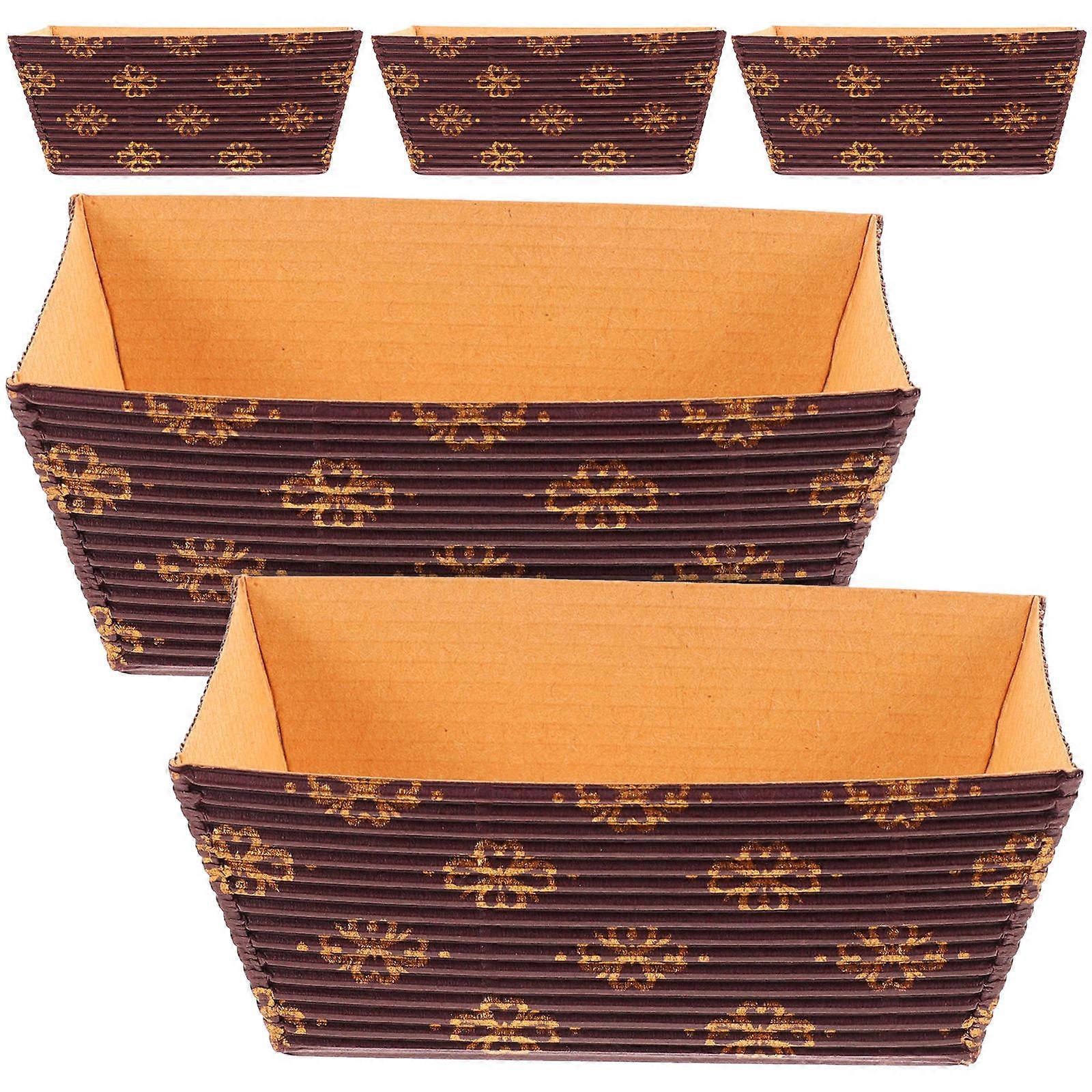 25pcs Stackable Paper Bread Pans High Temperature Resistant Loaf Molds for Baking, Cakes, Bakeries & Events
