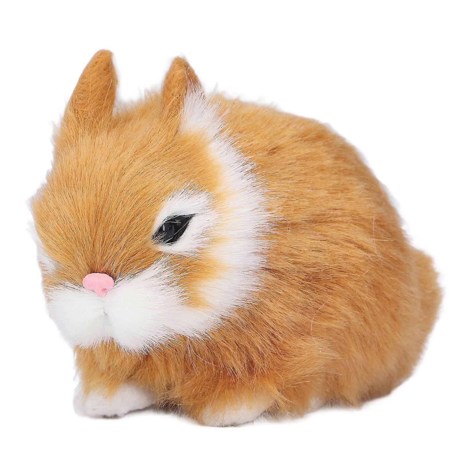 Miniature Plastic Plush Material Soft Comfortable Durable Rabbits Stuffed Doll for Table Decoration