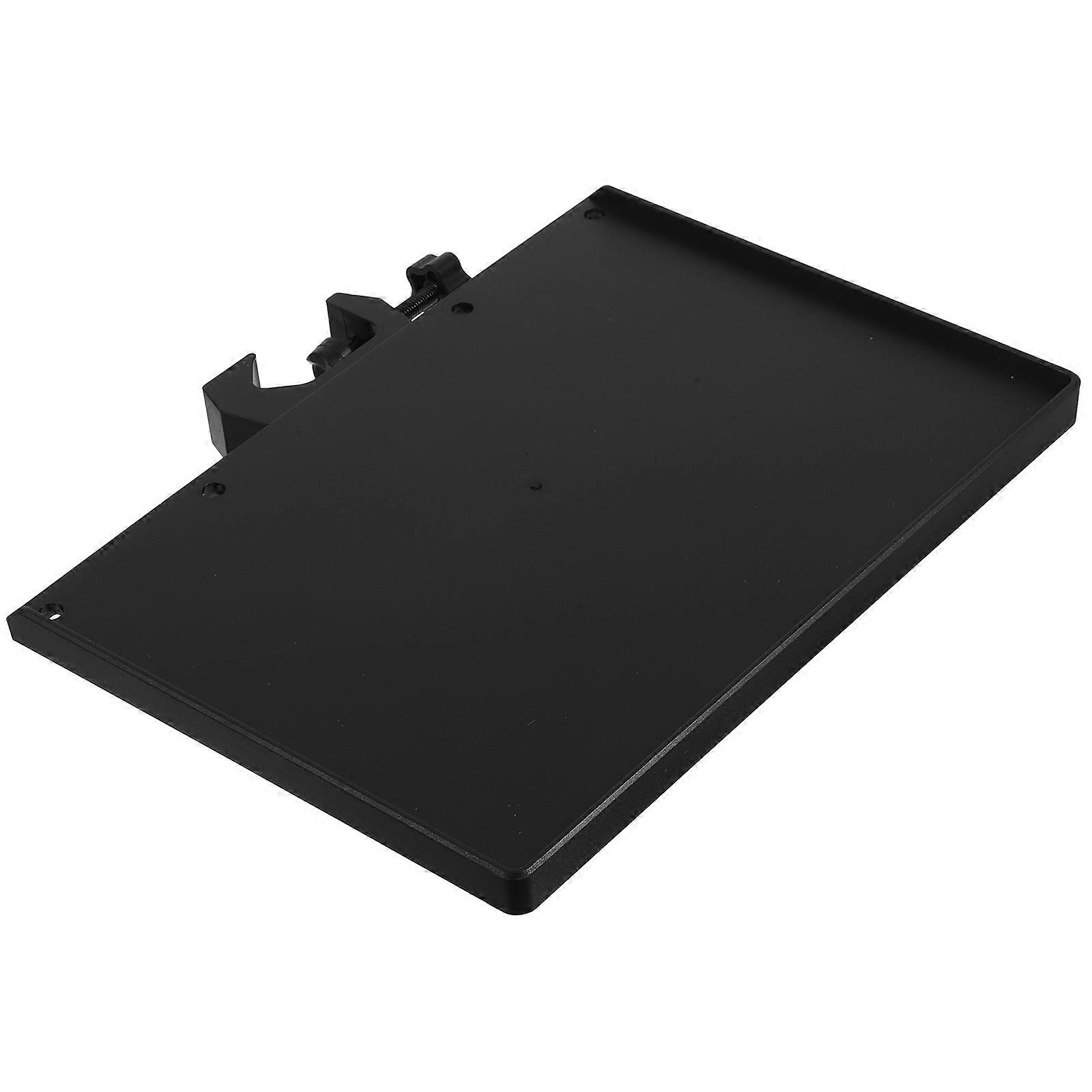 Durable Metal Sound Card Tray with Raised Edges Microphone Holder Shelf for Live Broadcast Phone Clip Multipurpose Stand Accessory for Stage Office