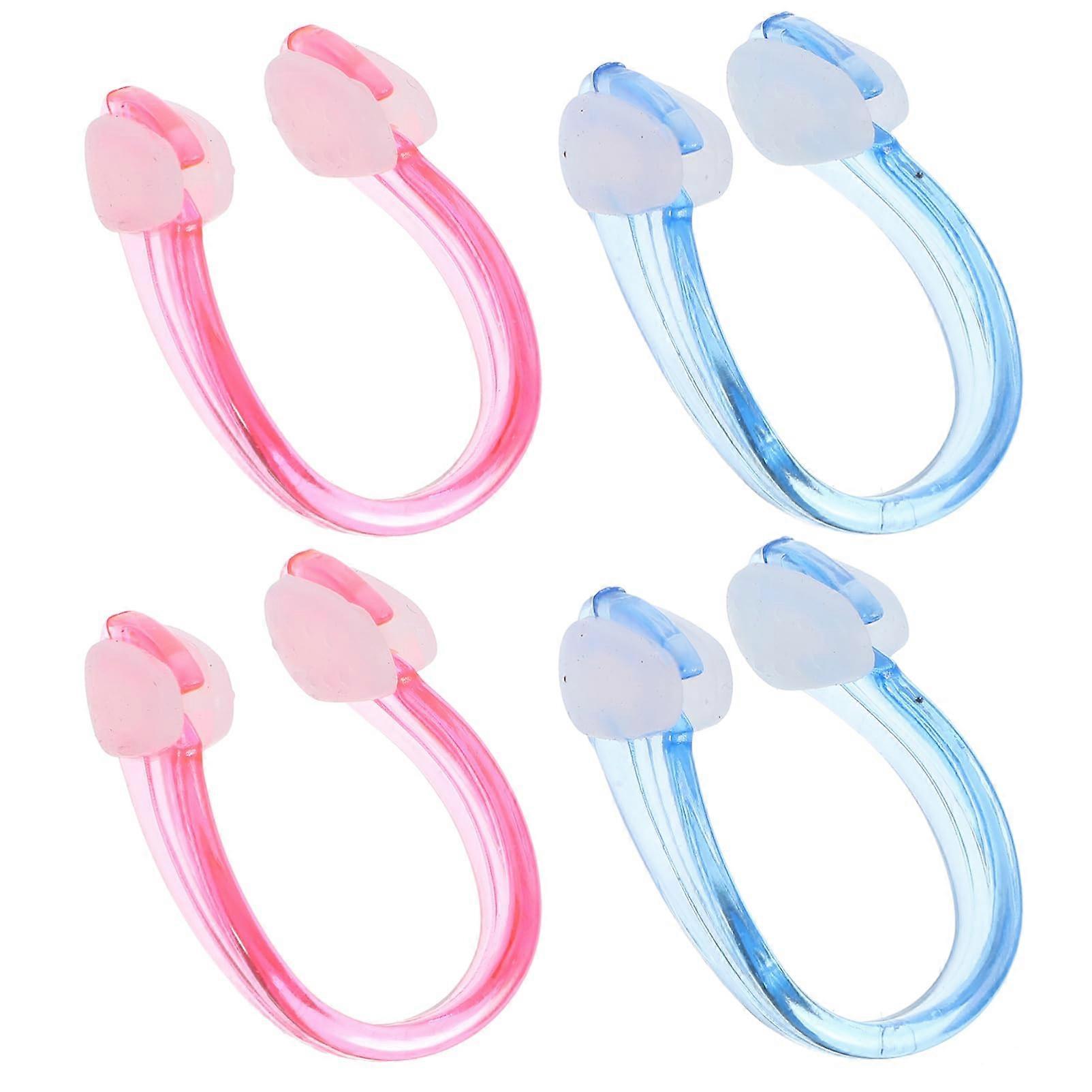 4 pieces waterproof nose clips for swimming goggles swimming nose clips for adults nose plugs for swimming small nose plugs for swimming