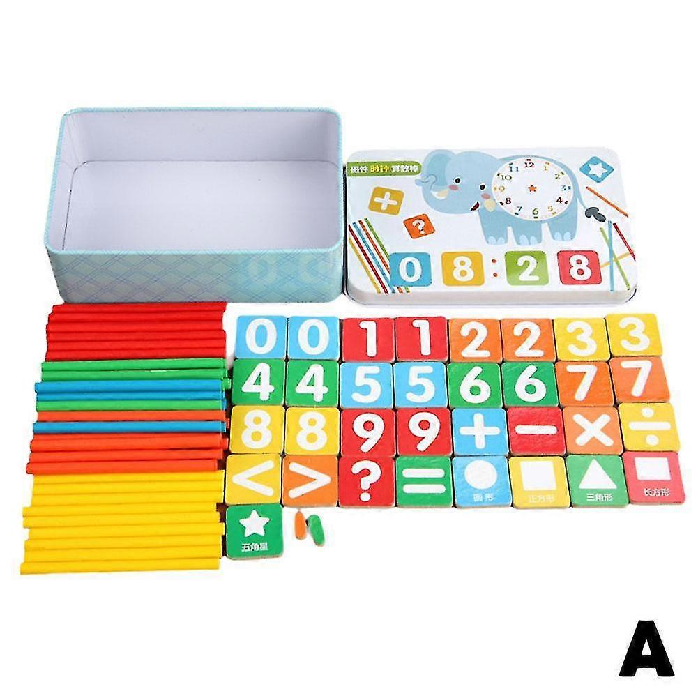 2025 Arithmetic Iron Box Stick Mathematic Colour Counting Stick Numbers