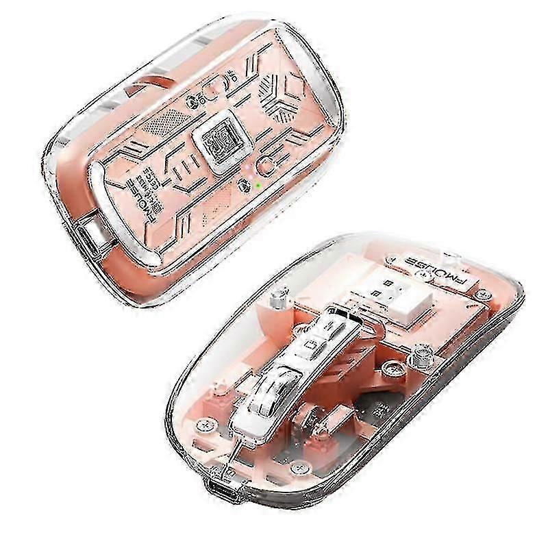M133 Wireless Mouse Bluetooth-compatible Three-mode Transparent Mouse Rechargeable